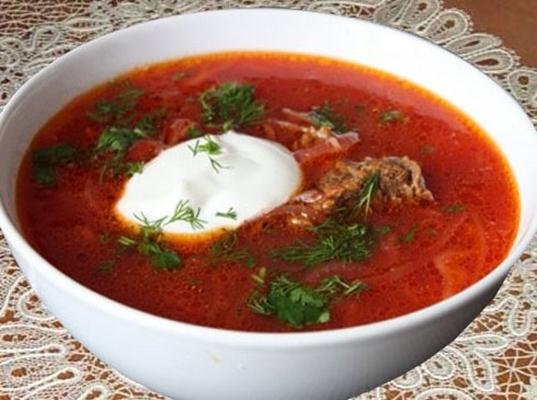 Борщ с квашеной капустой